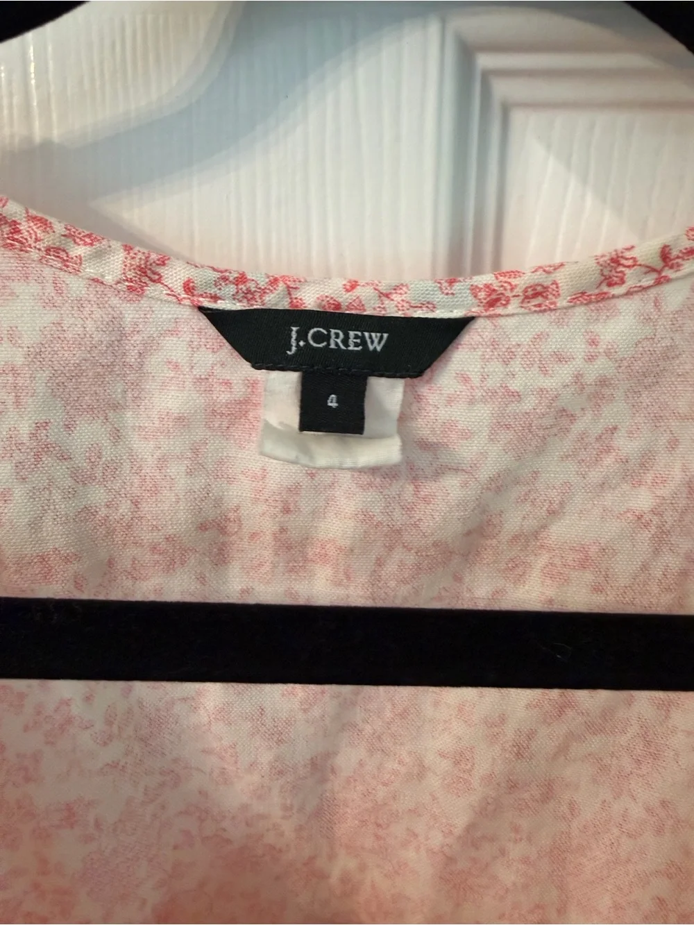J. Crew Pink Floral Sleeveless Sundress